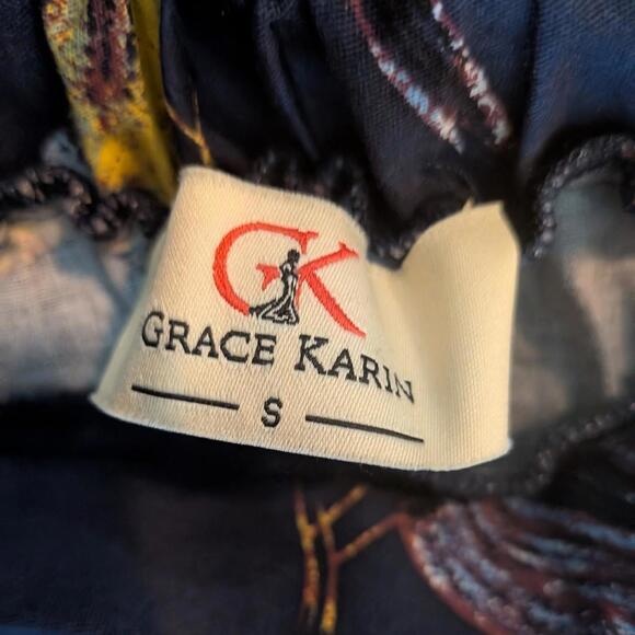 Grace Karin Bird Print Skirt Womens Small A Line 2010s - Picture 3 of 5